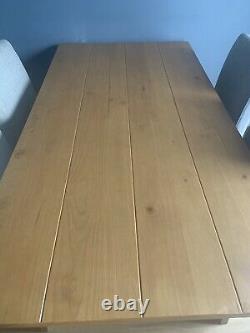 Solid wood Next Dining table & 4 Chairs