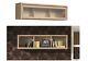Sonoma Oak Wall Mounted Display Lift Up Glass Cabinet Shelf Storage Unit Kaspian