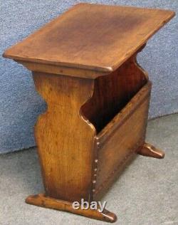 Titchmarsh And Goodwin Solid Oak Magazine Table Model RL88