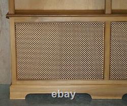 Very Large Library Bookcase Radiator Cover In Oak And Hardwood Rare Example