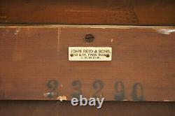 Victorian Library Burr Pollard Oak Library Bookcase Drop Front Secretaire Desk