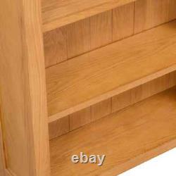 VidaXL 3-Tier Bookcase 70x22.5x82 cm Solid Oak Wood Set