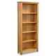 Vidaxl 5-tier Bookcase 60x22.5x140cm Solid Oak Wood Living Room Bedroom