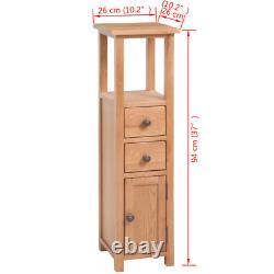 VidaXL Corner Cabinet 26x26x94 cm Solid Oak Wood