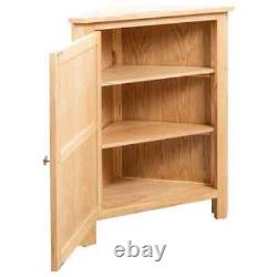 VidaXL Corner Cabinet 59x36x80 cm Solid Oak Wood