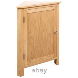 VidaXL Corner Cabinet 59x45x80 cm Solid Oak Wood