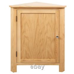 VidaXL Corner Cabinet 59x45x80 cm Solid Oak Wood