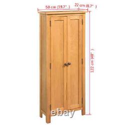 VidaXL Storage Cabinet 50x22x122 cm Solid Oak Wood