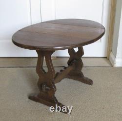 Vintage Refectory Style Twist Top Solid Oak Coffee Table