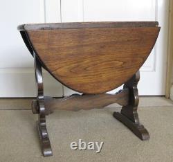 Vintage Refectory Style Twist Top Solid Oak Coffee Table