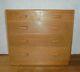 Vintage Retro Mid Century Raf Air Ministry Military Light Oak Chest Of Drawers