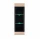 Wall Glass Display Cabinet Cupboard Unit Sonoma Oak Finish Led Lights Fever New
