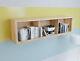 Wall Mounted Shelf Cabinet Sonoma Oak Lounge Storage Open Unit Kaspian 143.5 Cm