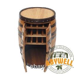 Whiskey Barrel Cabinet Oak Barrel-Bar Handmade from Scotch Whiskey Barrel