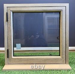 Window Double Glazed Windows Slimline Solid Oak 600mm x 600mm Shepherds Hut