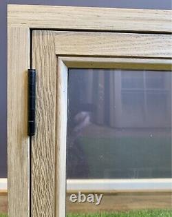 Window Double Glazed Windows Slimline Solid Oak 600mm x 600mm Shepherds Hut
