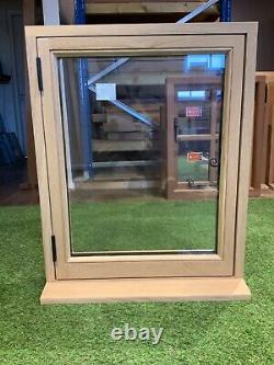 Window Double Glazed Windows Slimline Solid Oak 600mm x 750mm Shepherds Hut