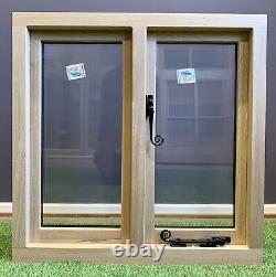 Window Double Glazed Windows Slimline Solid Oak 750mm x 750mm Shepherds Hut
