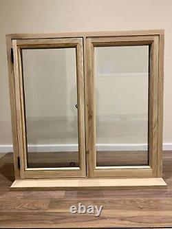 Window Double Glazed Windows Solid Rustic Oak 750mm x 750mm Shepherds Hut