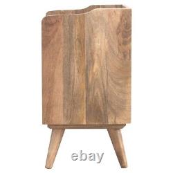 Armoire de chevet en bois massif moderne avec 3 tiroirs disponible en chêne ou en châtaignier