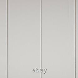 Bibliothèque Farrow Grey Tall Grand Bois Massif Peint 6 Plate-forme De Livre Display Unit Chêne
