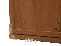 Buffet Dresser Cabinet 4 Tiroirs 2 Portes 130cm Nautical Oak Effect Indiana