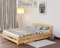 Cadre de lit NODAX Pine Super King Size 6ft avec option de tiroir de lit inférieur ONE