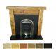 Cheminée Surround Incendie 6x3 Chunky Reclaimed Mantel Solid Pine Beam Rustic