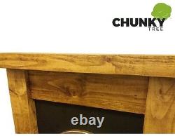 Cheminée Surround Incendie 6x3 Chunky Reclaimed Mantel Solid Pine Beam Rustic New