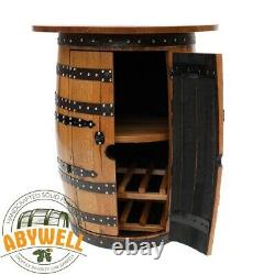 Drink Cabinet Avec Table Oakwood Top Fabrication Artisanale De Meubles En Barrique De Chêne Massif