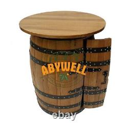 Drink Cabinet Avec Table Oakwood Top Fabrication Artisanale De Meubles En Barrique De Chêne Massif