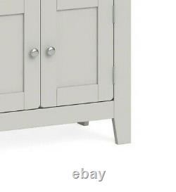 Elsdon Gris Peinture Mini Buffet / Petit Cabinet Moderne / Armoire De Rangement