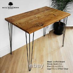 Hairpin Legs Desk Solid Wood Home Furniture Office Workstation Uk Handmade