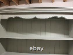 Hampshire Painted 3 Door Open Top Display Dresser- Solid Oak Top- Sur Mesure