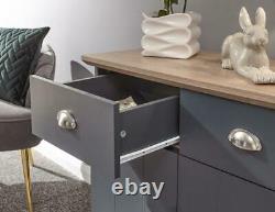 Kendal Modern Slate Bleu Salon Meubles Tv Unité Buffet Table Cabinet