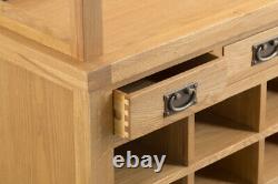 Kingsford Solid Oak Monks Bench / Rustic Hallway Shoe Storage Banc D’assises
