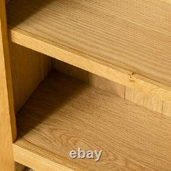 London Oak Tall Bookcase Large Light Solid Wood Bookshelf 6 Large Display Shelves (en Anglais Seulement)