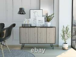 Nevada Smoked & Bleached Grey Oak Effect Melamine Living & Occasional Furniture