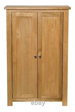 Oak Storage Cupboard Wooden Filing Cabinet Shoe Organisateur Bathroom Unit (en Anglais)