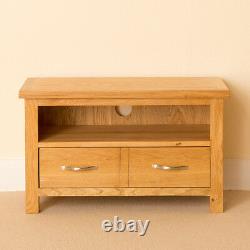 Petit Oak Tv Stand Unit Modern Solid Wood Cabinet Newlyn Living Room Meubles