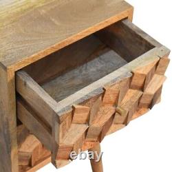 Petit chevet en bois clair avec 2 tiroirs Petite table d'appoint unique Felix