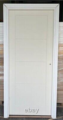 Porte intérieure FD30 de 838 mm + cadre + architraves + charnières Style cottage Ensemble de porte complet