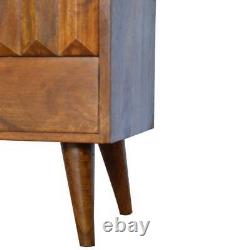 Prism Design Armoire de chevet en bois avec finition en noyer ou en chêne