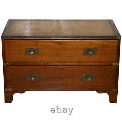 Rare Hobbs & Co 1930 Stamped Campagne Militaire Chest Of Drawers, Rare Original