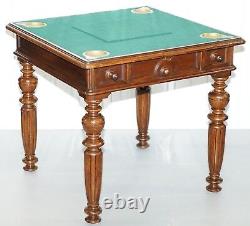 Rares Jeux Victoriens Table Vers 1840 Drop Middle Secret Tiroirs Et Boutons