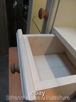 Régence Peint 8 Tiroirs Display Dresser- Solid Oak Top- Sur Mesure- Fabriqué À La Main