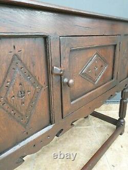 Style Antique Solide Chêne Credence Armoire / Côté / Hall Table / Buffet