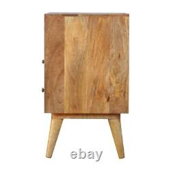 Table de chevet style nordique Cabinet vintage en bois massif nordique Unité d'extrémité latérale Jalla