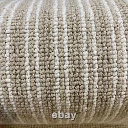 Tapis en laine à boucle rayé en chêne 4m 5m largeurs 50/50 laine £24.99M/2 Prix de détail suggéré £30