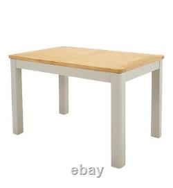 Two Tone Oak Large Extension Table À Manger 6 Chaises À Manger Kitchen Furniture Set